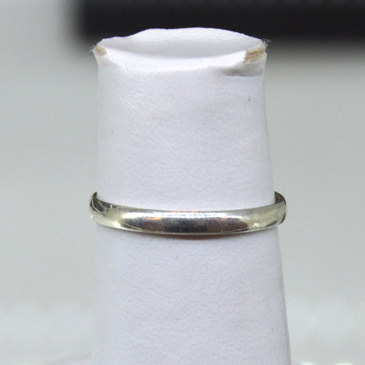 Anillo liso plata